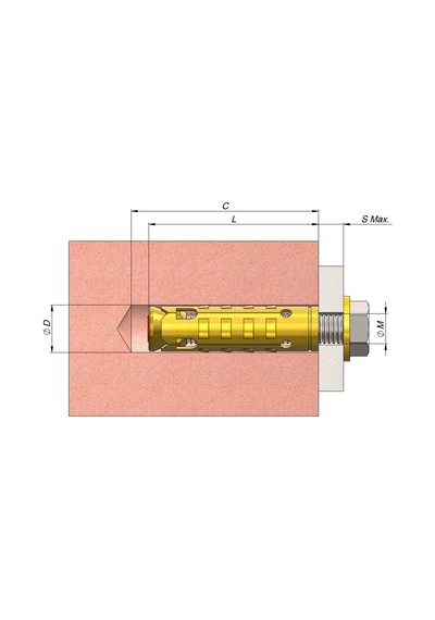 S Tipi Çelik Çekmeli Dübel M6 - 25 Adet