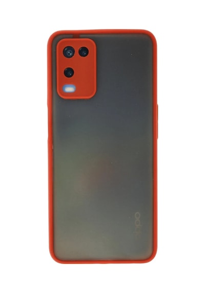 Oppo A54 4g Kılıf Montreal Silikon Kapak - Kırmızı 0.2M-Çok Renkli