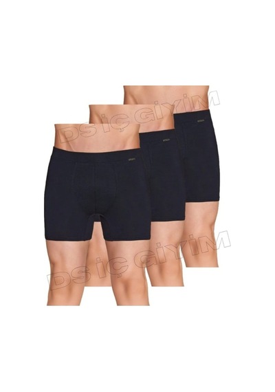 Berrak 4434 Erkek Likralı Micro Modal Boxer 3 Adet Siyah