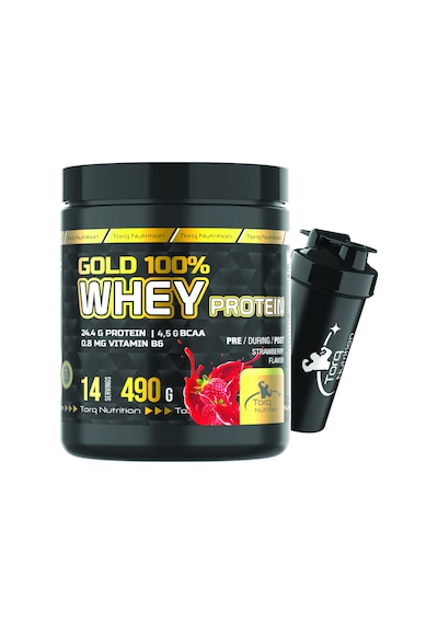 Torq Nutrition Gold Whey Protein Çilek Aromalı 490 Gr
