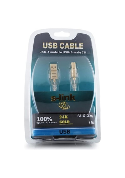 S-Link Slx-330 Usb 2.0 7M Yazıcı Kablosu