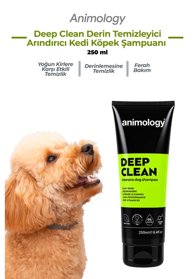 Animology Deep Clean Derin Temizleyici Arındırıcı Kedi Köpek Şampuanı 250 Ml