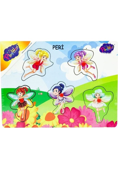Ahşap Tutmalı Peri Kızı   Puzzle