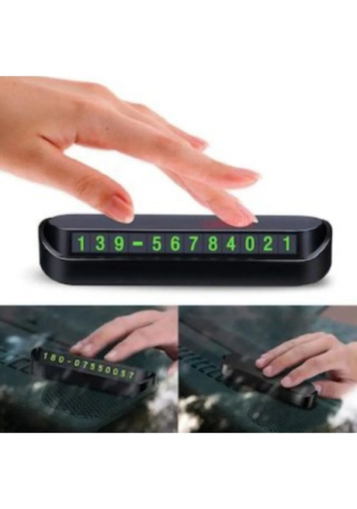 Araba Fosforlu Park Numaratörü Araç Içi Torpido Üstü Açılır Kapanır Neon Telefon Numarası Bırakma