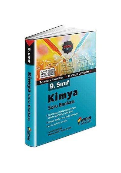 Aydın Yayınları 9.sınıf Kimya Soru Bankası.