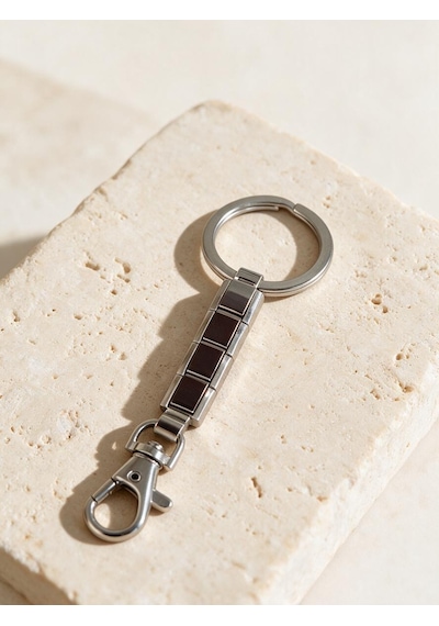 Valmont Gümüş Metalik Charm Anahtarlık