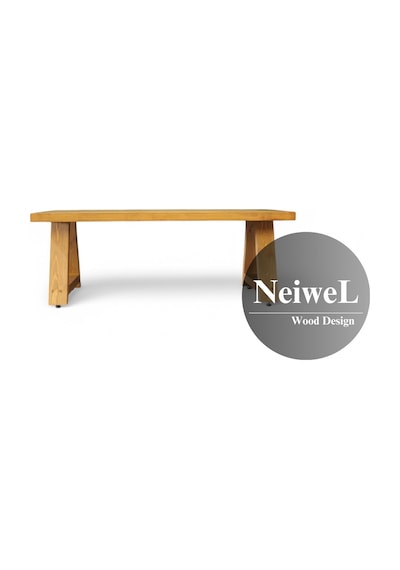 Neiwel Bies Doğal Ahşap Sehpa-70-140 Açık Ceviz