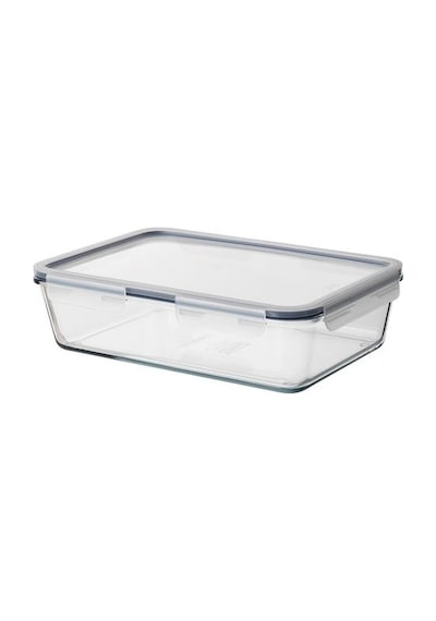 Ikea 365+ Plastik Kapaklı Dikdörtgen Cam Saklama Kabı 3.1 L