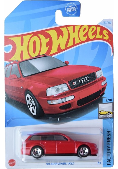 Hot Wheels - '94 Audi Avant Rs2 - 2021 - Uzun Kart - Htc54 - Kırmızı 1/64