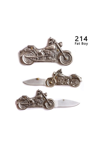 Motosiklet Figür Kamp Çakı/Kamp Bıçak Açılır Kapanır 15 Cm Model 214 Füme