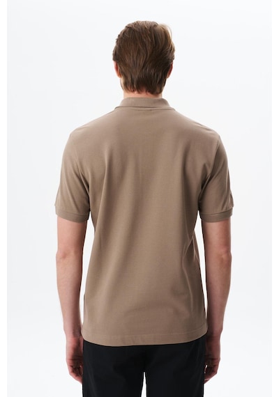 AR-MA Arma Erkek Yazı Baskılı Regular Fit % 100 Pamuk Pike Polo Yaka Tişört Y29374355602 Gri