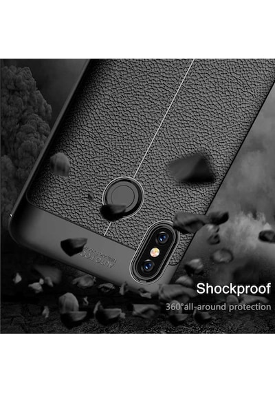 Xiaomi Mi Max 3 Kılıf Deri Tarzı Niss Silikon Case