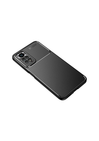 Xiaomi Redmi Note 12 Pro 4g Kılıf Karbon Görünümlü Silikon Kamera Korumalı Üstün Koruma Pazarplus Lacivert