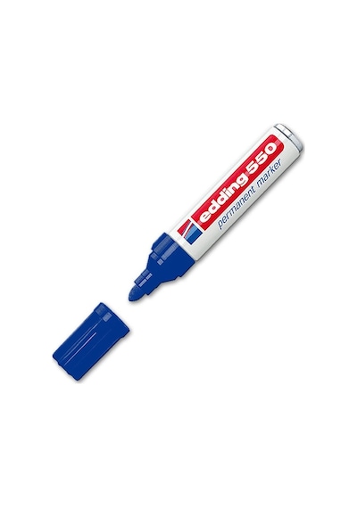 Edding 550 Permanent Markör 3-4 MM Yuvarlak Uçlu Kalem Mavi