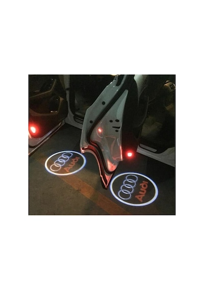 Hdm Audi A3 Kapı Altı Logo Hayalet 2008 Sonrası Led Işık Delmesiz Kullanım Kolaylığı
