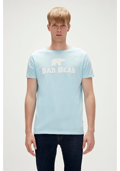 Bad Bear Erkek Mavi Bisiklet Yaka Tişört Mavi