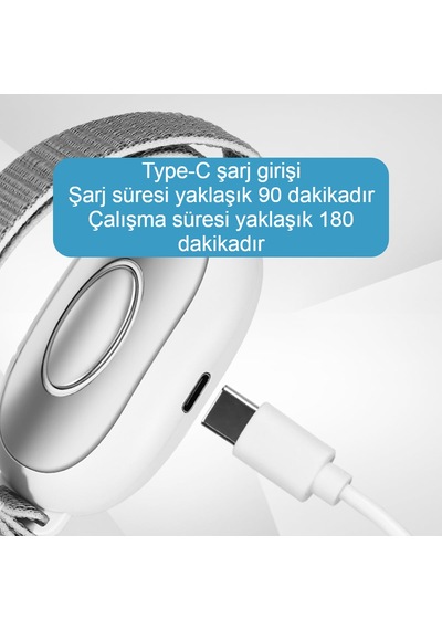 Avuç İçi Elektrikli Uyku Masaj Cihazı 20 Seviye 2 Modlu Derin Rahatlama Ve Hızlı Uyku Çözümü Beyaz
