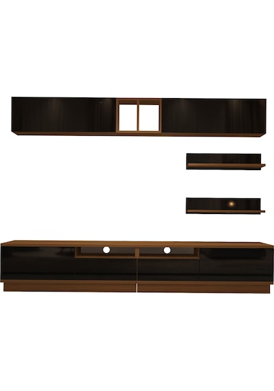 Decoraktiv Trendstyle 5220s Mdf Tv Ünitesi Tv Sehpası Ceviz - Siyah