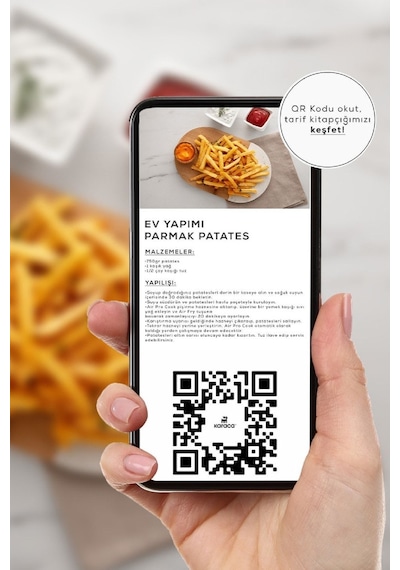Karaca Air Pro Cook Manuel XL 4 Kişilik Airfryer 4 L