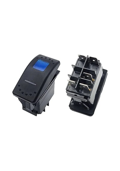 Su Geçirmez Led Işıklı 5 Pin On/off Anahtar Düğmesi