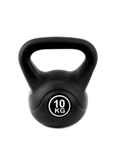10 Kg Çaydanlık Tipi Dambıl Kettlebell Ağırlık Siyah Tek Ebat