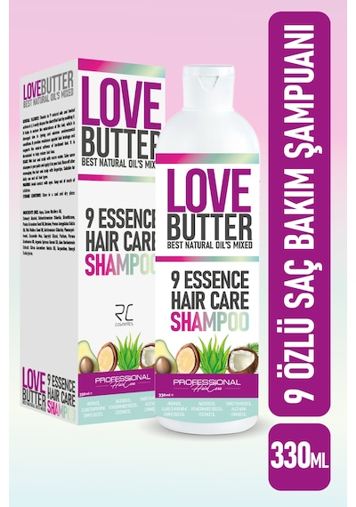 Love Butter ( 9 ) Özlü Saç Besleyici Komple Saç Bakım Şampuanı 330 ML