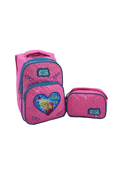 Pembe Benekli Frozen Kızları İlkokul Çantası