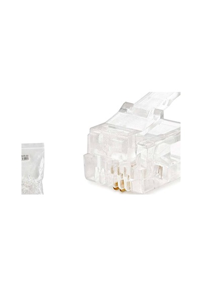 Rj11 Konnektör 2 Pın Telefon 100 Lü Paket Şeffaf Hdx5018 Evimdeyokyok