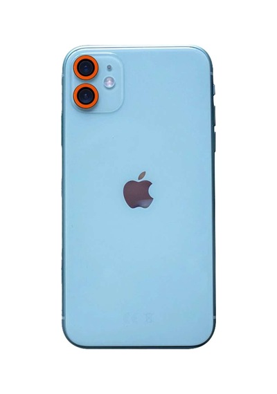 İphone 11 Neon Fosforlu Kamera Lens - Turuncu Diğer