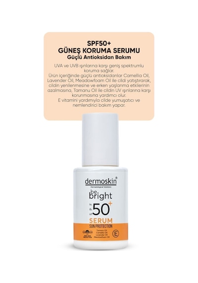 Dermoskıi Be Bright Sun Protection Serum SPF50+ 30 ML