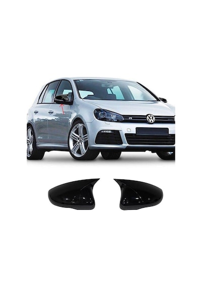 Vw Golf 6 Batman Yarasa Ayna Kapağı Piano Black