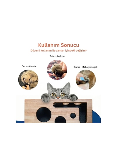 Ayrex Pet Kedikür Kedi Tırmalama Ve Oyun Kutusu Tırnak Törpüleyici İnteraktif Kedi Oyuncağı