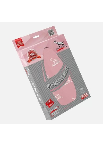 Ütü Masası Bezi - Pembe Çok Renkli