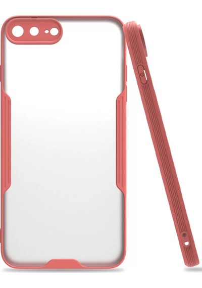 Newface  Apple  Uyumlu iPhone 7 Plus Kılıf Platin Silikon - Pembe