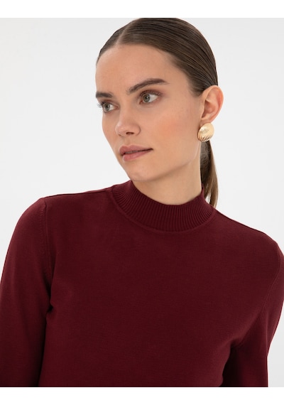 Pierre Cardin Kadın Vişne Kazak /triko 50310887-vr223 Vişne