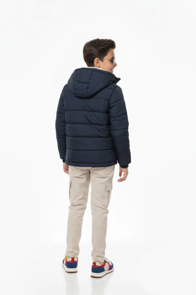 Baglan Erkek Çocuk Kapüşonlu Mont Bgl-st04885 Lacivert