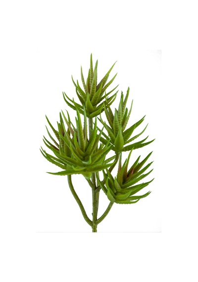 Yapay İğne Yapraklı Sukulent Demeti Açık Yeşil 34 Cm-10923