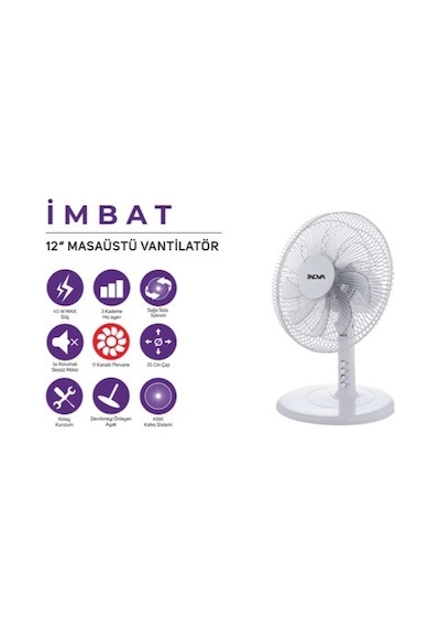 Inova Imbat 12 Inch Masaüstü Vantilatör