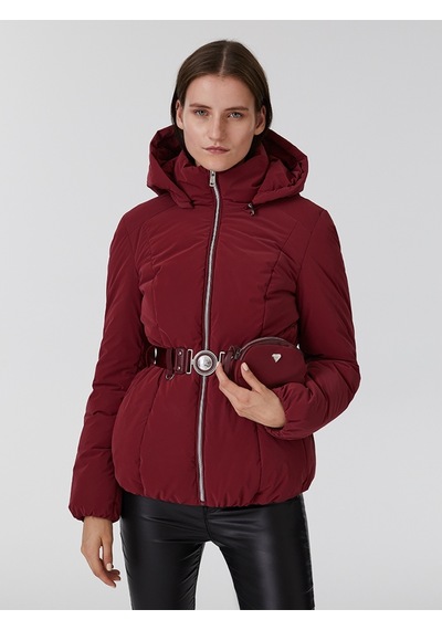 Regular Fit Kadın Mont Bordo