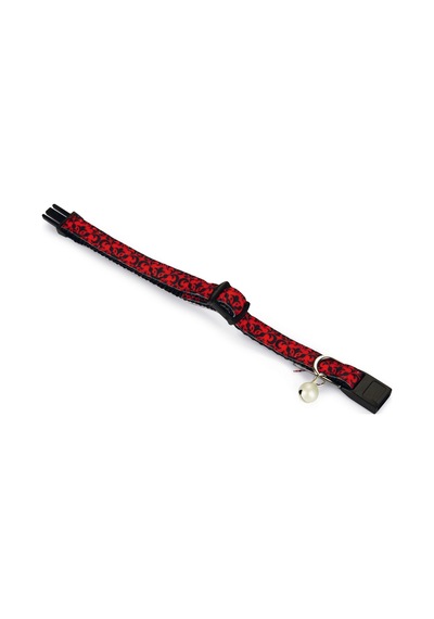 Hnrlıshp Beeztees Yavru Kedi Boyun Tasması, Zilli, Kırmızı, 16-23cm