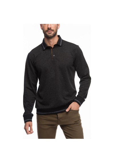 1016 Dewberry Erkek Sweatshırt-siyah