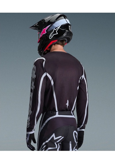 Alpinestars Fluid Apex Off-road Motosiklet Jerseyi Siyah Gri