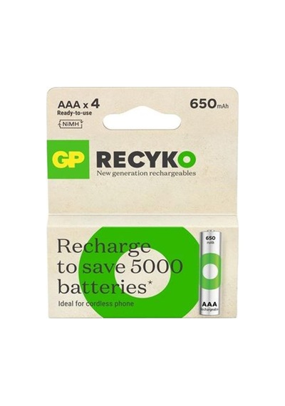 Gp Aa 1300 Mah Şarjlı Recharge Kalem Pil 4'lü Paket Gp1300aahvc-2tlb4