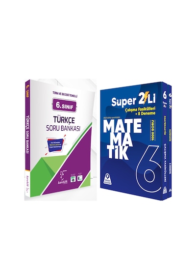 Karekök Yayınları 6. Sınıf Türkçe Ve Örnek Akademi Süper İkili Matematik Seti 2 Kitap