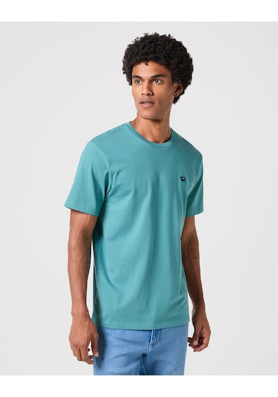 Regular Fit Normal Kesim Bisiklet Yaka %100 Pamuk Lacivert Tişört W7NM203877W25 Mint