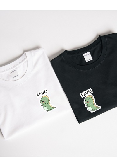 Karakartal Sevdalıları İçin Baskılı Tasarım T-shirt Beyaz