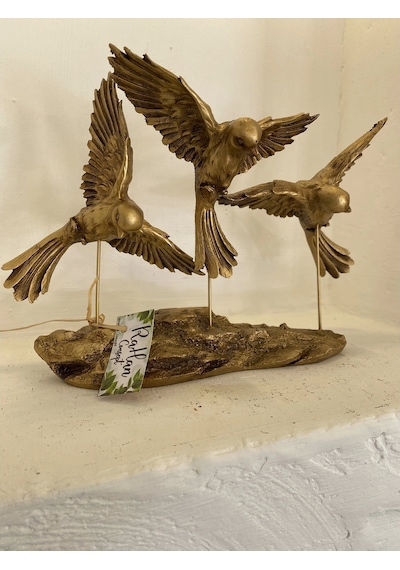 Kırlangıç Ebabil Kuşları Biblo Gold