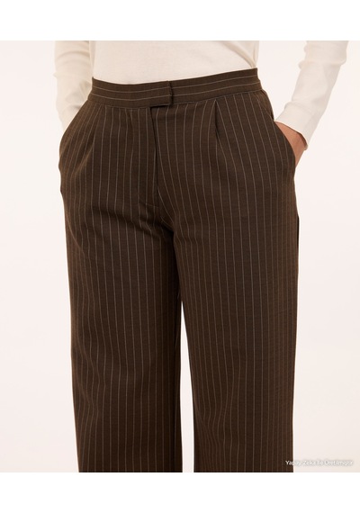 Yargıcı Örme Pantolon 26kkpn3093x 208 Kahverengi