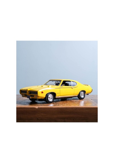 1:18 1969 Pontiac Gto Judge Sarı Diecast Klasik Model Araba Çok Renkli