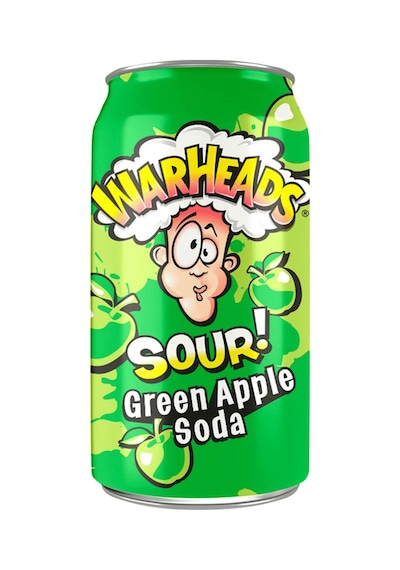 Warheads Sour Green Apple Soda - Ekşi Elma Aromalı Gazlı İçecek 330ml